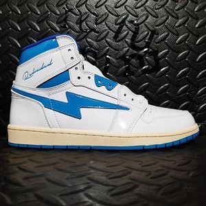OMI Reloaded Merch patent leather blue/white/cream size 10 "not KIY"
